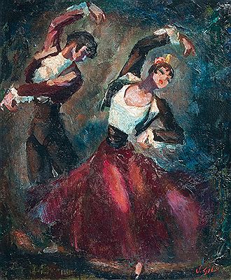 Bailarines de flamenco