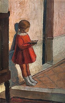 Niña leyendo by Petrona Viera - Auction record, sale price, and art valuation. Compare with similar artists and explore comparable artworks.
