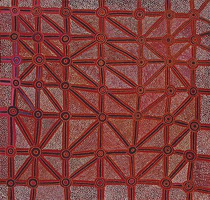 Sample artwork by Greeny Purvis Petyarre (1930 - 2010), known for aboriginal painting of dreaming ceremony - View similar artists and auction records