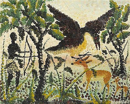 Scène de chasse by Sam Ilus - Auction record, sale price, and art valuation. Compare with similar artists and explore comparable artworks.