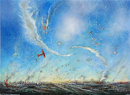 "The Red Baron over the Somme Battlefields"