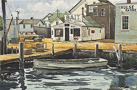 New York pier scene