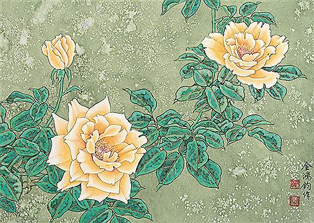 Sample artwork by Hongjun Jin (Born 1937), known for painting - View similar artists and auction records