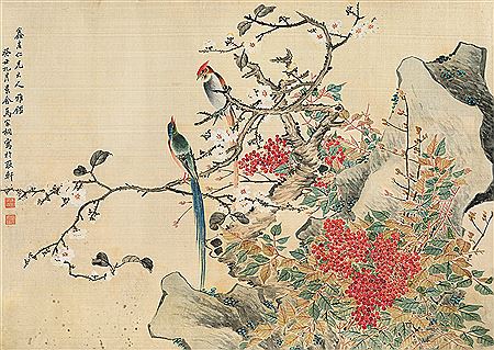 BIRDS AND FLOWERS