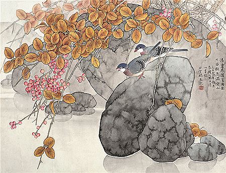 BIRDS AND ROCK