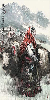 GIRL AND YAK