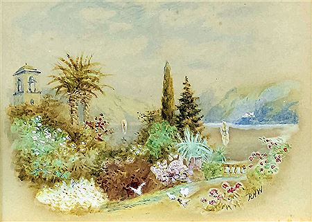 "A Villa Garden, Lake Como"