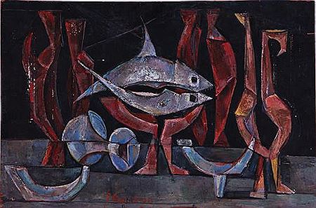 FISH AND FORMS, AN ABSTRACTION, 1954
