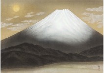 Mt.Fuji and the moon