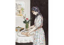Background with sketch by Toshio Kojima - Auction record, sale price, and art valuation. Compare with similar artists and explore comparable artworks.