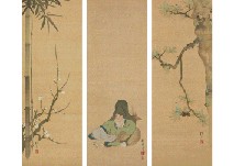 Pine tree in the Spring·Stars and Deer·Plum between Bamboo (3 scrolls)