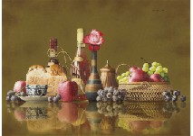 Table with Red Rose