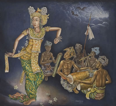 Sample artwork by Anak Agung Gede Sobrat (1911 - 1992), known for painting - View similar artists and auction records