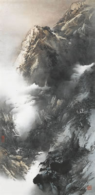 Mountain in the Mist by Mei Koo - Auction record, sale price, and art valuation. Compare with similar artists and explore comparable artworks.