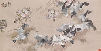 Sample artwork by Shuqi Zhang (1901 - 1957), known for flower and bird painting - View similar artists and auction records