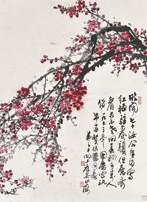 Red Plum Blossoms