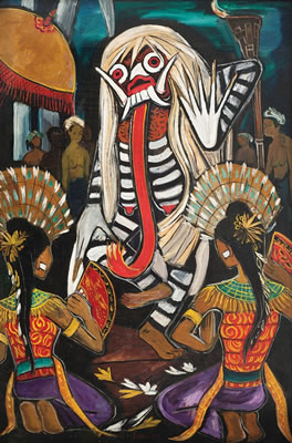 Balinese Dance (Estimate upon request) by Soo Pieng Cheong - Auction record, sale price, and art valuation. Compare with similar artists and explore comparable artworks.