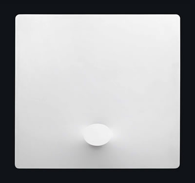 Un ovale bianco