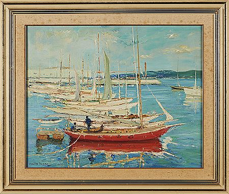 Marinha com barcos by Antonio Silva Lino - Auction record, sale price, and art valuation. Compare with similar artists and explore comparable artworks.
