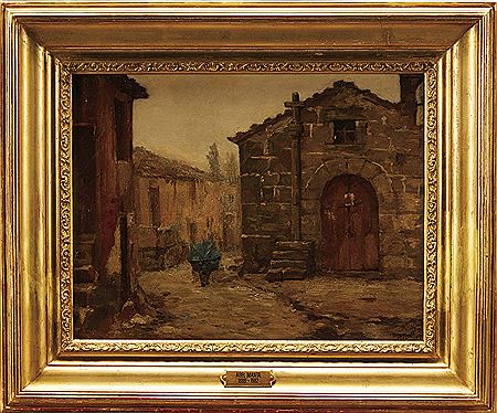 Excerpt from Village with Figure