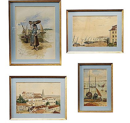 Varina, Vistas de Lisboa e do Rio Tejo, Palácio da Vila - Cintra (4) by Carlos de Braganza I - Auction record, sale price, and art valuation. Compare with similar artists and explore comparable artworks.