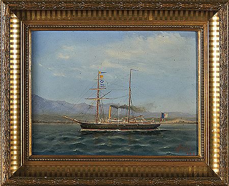 A Sailing Boat with Portuguese Flag by Comandante Pinto Basto - Auction record, sale price, and art valuation. Compare with similar artists and explore comparable artworks.