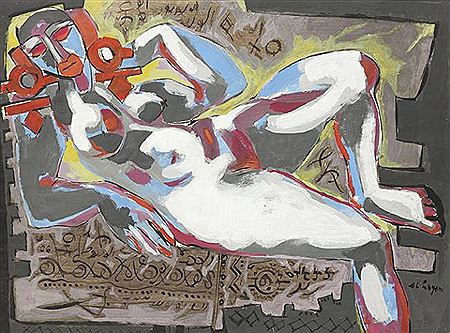 Nu allongé by Bouchta Hayani - Auction record, sale price, and art valuation. Compare with similar artists and explore comparable artworks.
