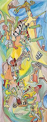 Fresque de la vie marocaine by Mohamed Lagzouli - Auction record, sale price, and art valuation. Compare with similar artists and explore comparable artworks.