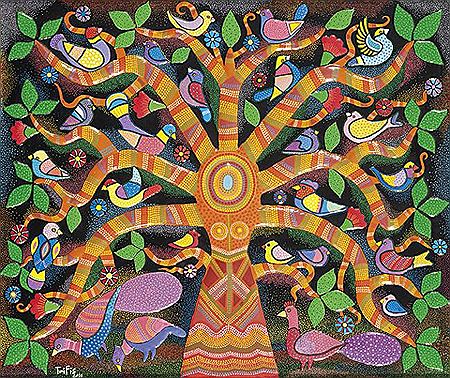 L'arbre de la vie by Abderrahim Trifis - Auction record, sale price, and art valuation. Compare with similar artists and explore comparable artworks.