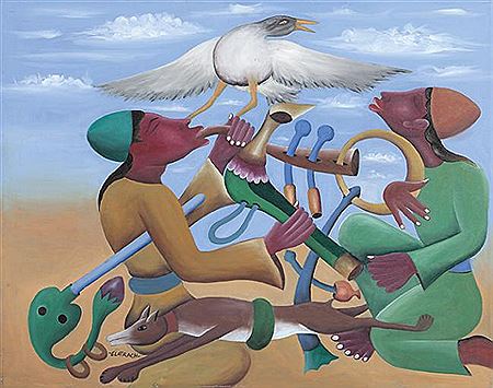 Sample artwork by Abdellah El Atrach (Born 1974), known for painting - View similar artists and auction records