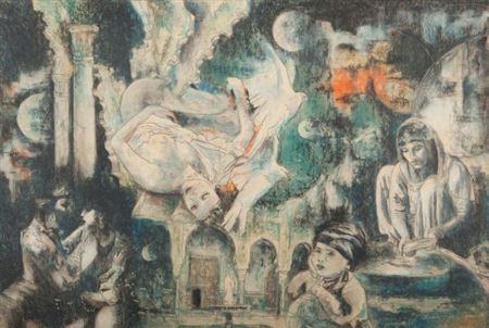 RÊVERIE, 1981 by Mohamed Kamal Boutaleb - Auction record, sale price, and art valuation. Compare with similar artists and explore comparable artworks.