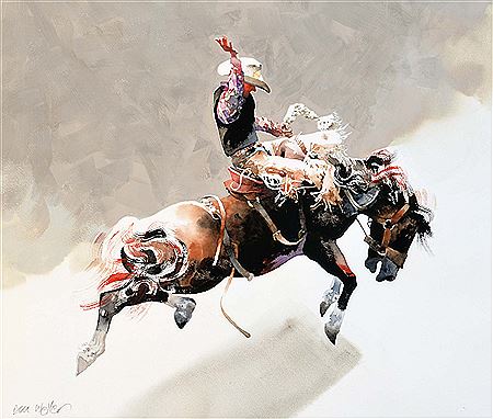 Sample artwork by Dell Weller (1927 - 2017), known for portrait, landscape and still-life painting, interior, wildlife etching, teaching - View similar artists and auction records
