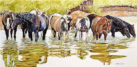 Sample artwork by Kathy Sigle, known for painting - View similar artists and auction records