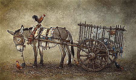 Malos Pollos (Bad Chickens) by Deb Schmit - Auction record, sale price, and art valuation. Compare with similar artists and explore comparable artworks.