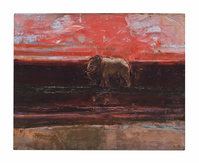 Elephant at Dusk