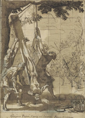 The Martyrdom of Saint Peter by Gregorio Pagani - Auction record, sale price, and art valuation. Compare with similar artists and explore comparable artworks.