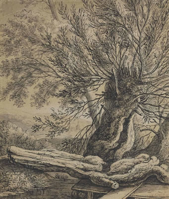 A footbridge over a stream, with a pollard willow by Anthonie Waterloo - Auction record, sale price, and art valuation. Compare with similar artists and explore comparable artworks.