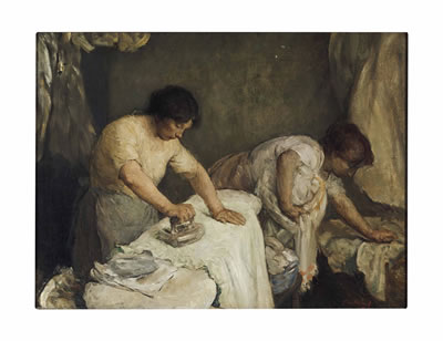Washerwomen by Edmund Franklin Ward - Auction record, sale price, and art valuation. Compare with similar artists and explore comparable artworks.