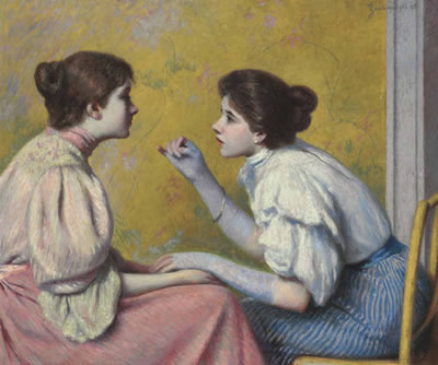 Conversazione interessante by Federico Zandomeneghi - Auction record, sale price, and art valuation. Compare with similar artists and explore comparable artworks.