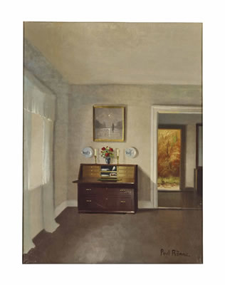Interior with bouquet of flowers