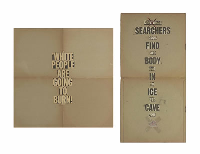 Untitled; White People Are Going to Burn by Dash (Dashiell) Snow - Auction record, sale price, and art valuation. Compare with similar artists and explore comparable artworks.