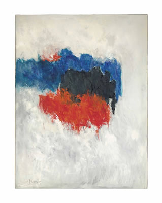 Listening Hills Low Sun by Theodoros S Stamos - Auction record, sale price, and art valuation. Compare with similar artists and explore comparable artworks.
