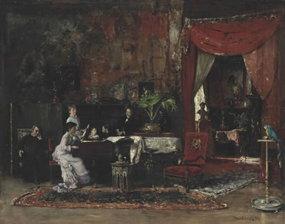 INTÉRIEUR D’UN SALON