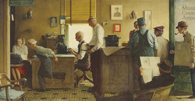 Norman Rockwell Visits a Country Editor