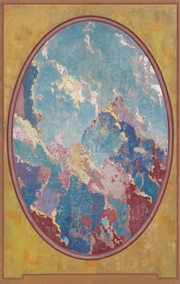 Abstract Landscape in Purple, Blue and Red by Augustus Vincent Tack - Auction record, sale price, and art valuation. Compare with similar artists and explore comparable artworks.