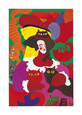 Untitled (Marie Antoinette and Cats)