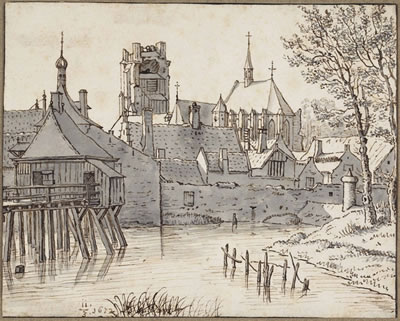 View of Geertruijdenberg with the Brandpoort at the left and the Groote Kerk beyond by Valentijn Klotz - Auction record, sale price, and art valuation. Compare with similar artists and explore comparable artworks.