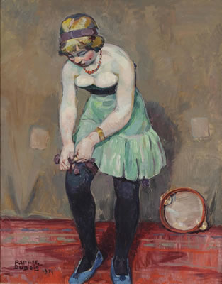 Girl with tambourine