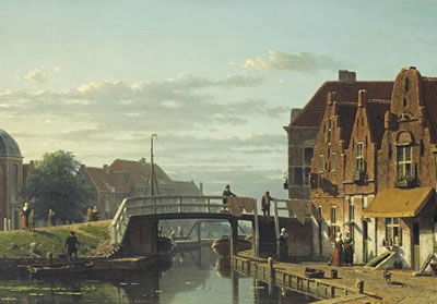 Leydshendam: a view of the Delftsekade, Leidschendam