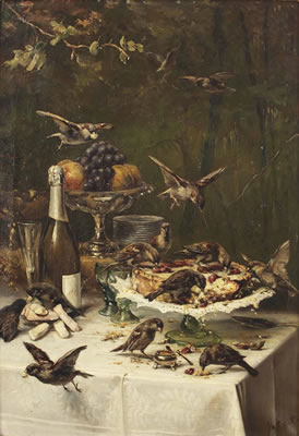 Sample artwork by Johannes Frederick II Hulk (1855 - 1913), known for landscape paintings - View similar artists and auction records